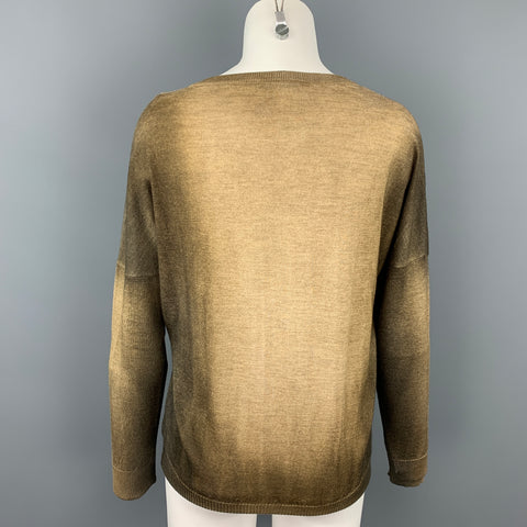 AVANT TOI Brown & Tan Ombre Cashmere / Silk Pullover
