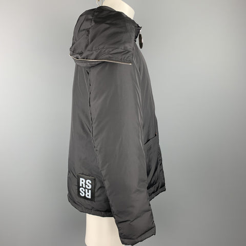 RAF SIMONS - TO THE ARCHIVES NO LONGER RELEVANT Size S Black Down Filled Jacket