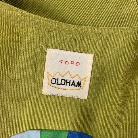 Vintage TODD OLDHAM Spring 1993 Size S Chartreuse Silk Vest