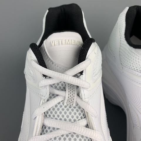 VETEMENTS x REEBOK Spike Runner 200 Size 9 White Nylon Lace Up Sneakers