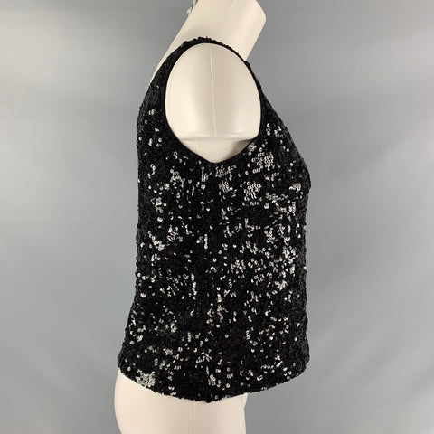 JAD RACHA Taille M Débardeur Noir Top
