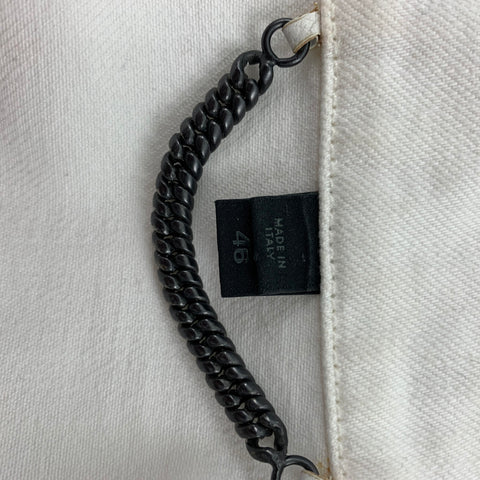 BURBERRY PRORSUM Printemps 2015 Taille 36 Veste en jean en coton blanc