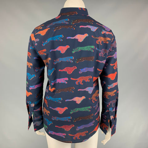 PS by PAUL SMITH Size 10 Multi-Color Print Polyester Leopard Blouse