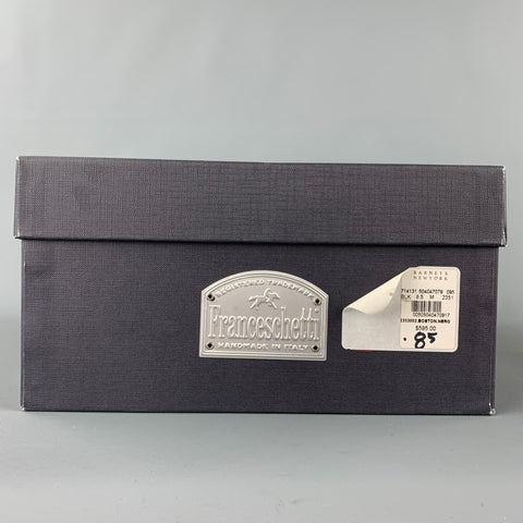 FRANCESCHETTI Talla 8.5 Botines con cordones de cuero negro
