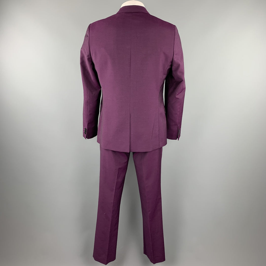 PS by PAUL SMITH Taille 42 Costume à revers cranté en laine / mohair violet