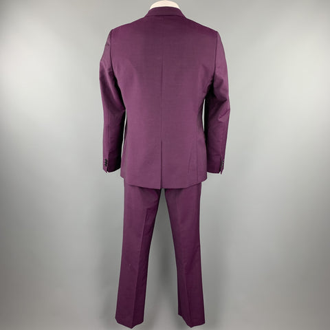 PS by PAUL SMITH Size 42 Purple Wool / Mohair Notch Lapel Suit