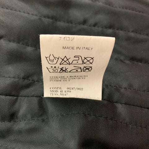 CoSTUME NATIONAL Size 2 Black Wool Polyamide Textured Notch Lapel Coat