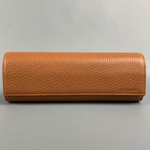 HODINKEE Tan Pebble Grain Leather Watch Travel Case