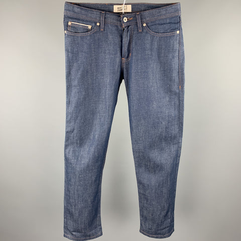 NAKED AND FAMOUS Weird Guy Size 31 Indigo Selvedge Denim Jeans