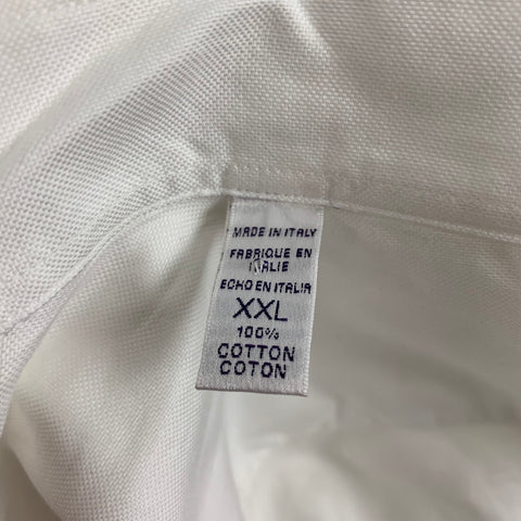 RALPH LAUREN Purple Label Size XXL White Cotton Button Down Long Sleeve Shirt