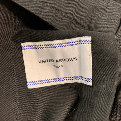UNITED ARROWS Size 30 Black Tuxedo Dress Pants
