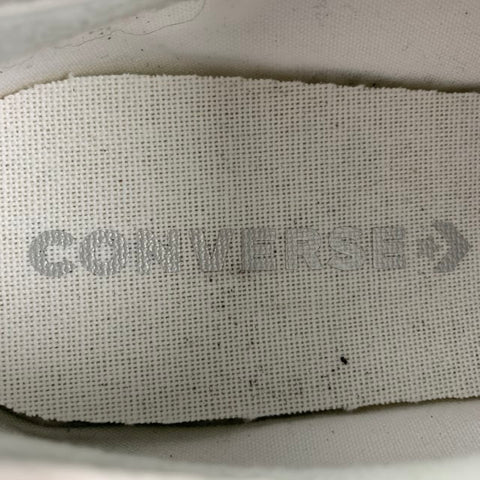 CONVERSE x SLAM JAM BOSEY Size 9.5 White Canvas Low Top Silver Sneakers