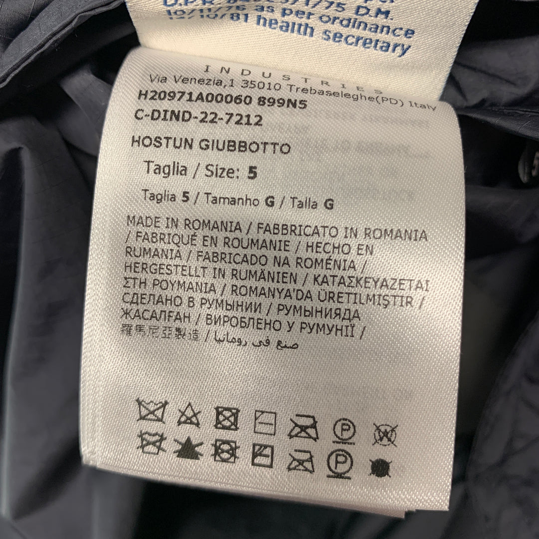 MONCLER GRENOBLE Size XXL Green Navy Fleece Zip Up Jacket