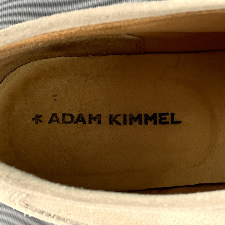 ADAM KIMMEL Size 12 Ivory Suede Lace Up Shoes