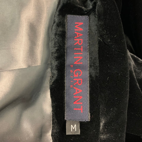 MARTIN GRANT Size M Black Viscose Blend Single breasted Jacket