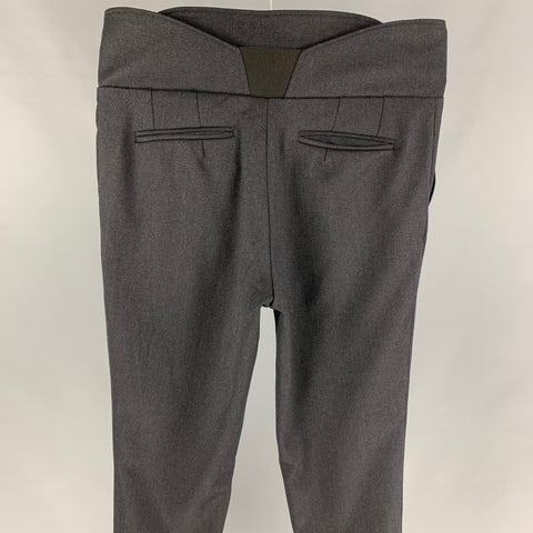 Vintage RAF SIMONS Fall 2016 Size 34 Black Wool High Waisted Dress Pants