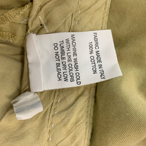 UNIS Size 34 Khaki Solid Cotton Button Fly Shorts