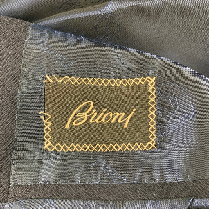 BRIONI Size 38 Navy Cashmere Notch Lapel Custom Sport Coat