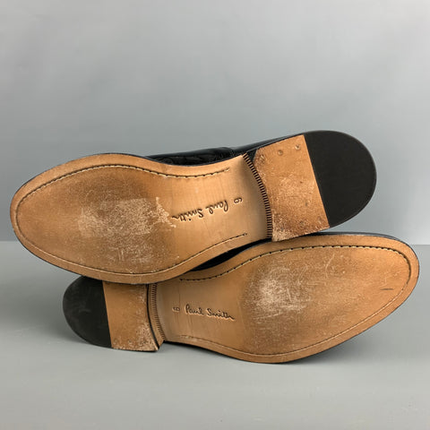 PAUL SMITH Size 10 Black Solid Lace Up Shoes