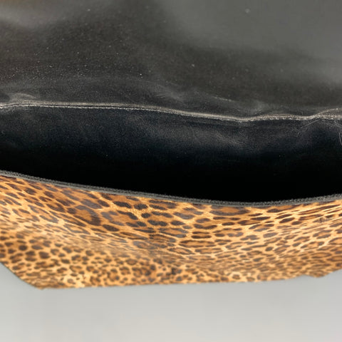 DRIES VAN NOTEN Sac à main fourre-tout en matériaux mélangés marron beige noir