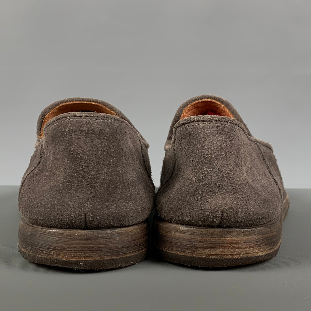 JOHN VARVATOS Size 8 Gray Suede Slippers Loafers – Sui  display picture 3