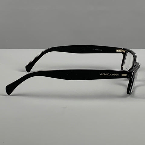 GIORGIO ARMANI Black Acetate Frames