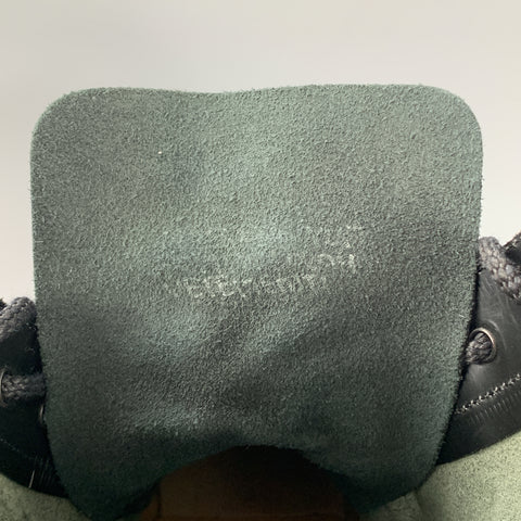 VETEMENTS Size 9 Black Logo Leather Lace Up Boots