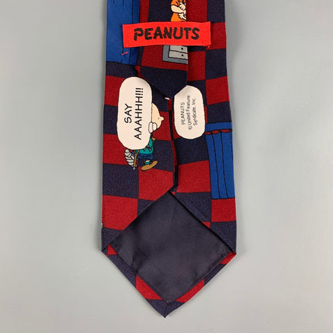 PEANUTS Multi-Color Cartoon Silk Tie