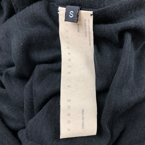 FORME 3’3204322896 Size S Black Jersey Linen Shift Dress