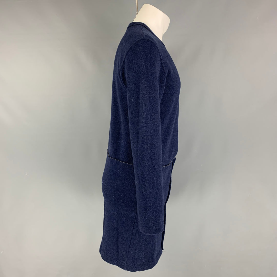 COMME des GARCONS Size M Navy Solid Wool Blend Pullover
