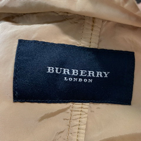 BURBERRY LONDON Size M Beige Nylon Belted Trenchcoat
