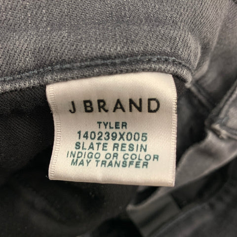 J.BRAND Taille 31 Jean gris en coton à ourlet brut