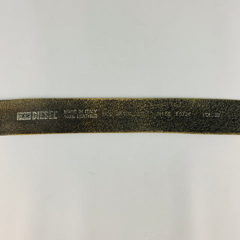 DIESEL Talla 36 Cinturón de cuero negro