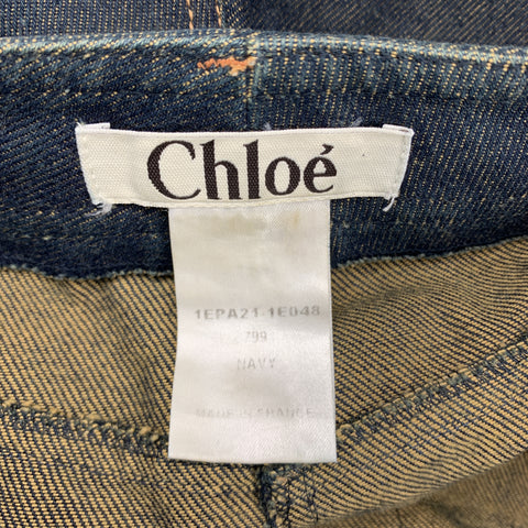 CHLOE Size 8 Diry Wash Bell Bottom Jeans
