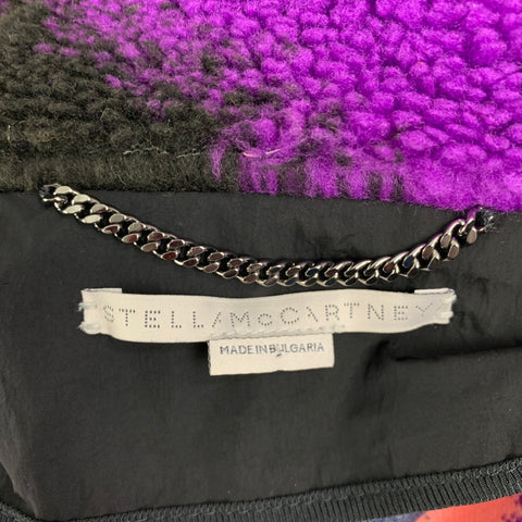 STELLA McCARTNEY Size 4 Multi-Color Teddy Jacquard Marley Oversize Coat