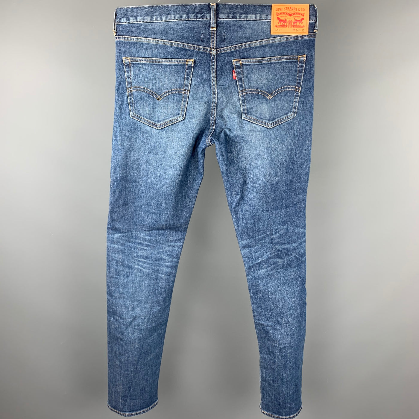 JUNYA WATANABE Size L Indigo Patches Denim Zip Fly Jeans