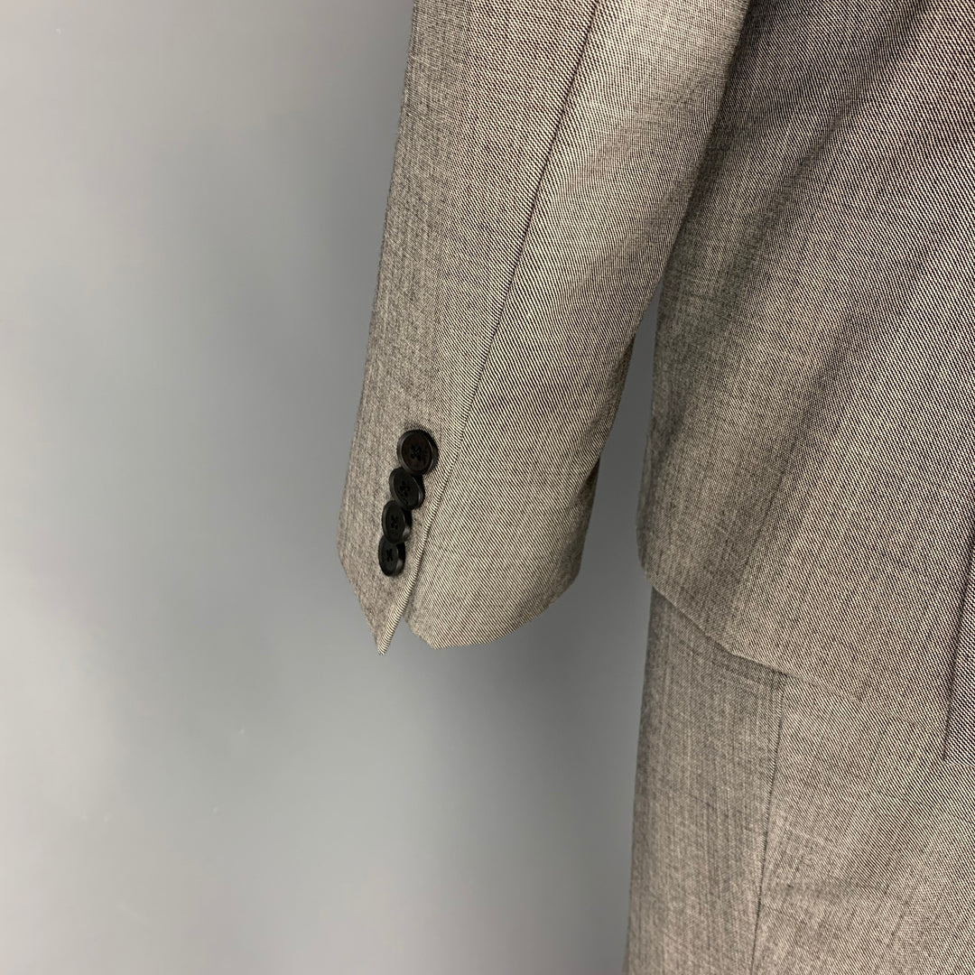 PAUL SMITH The Kensington Size 46 Regular Grey Heather Wool Notch Lapel Suit