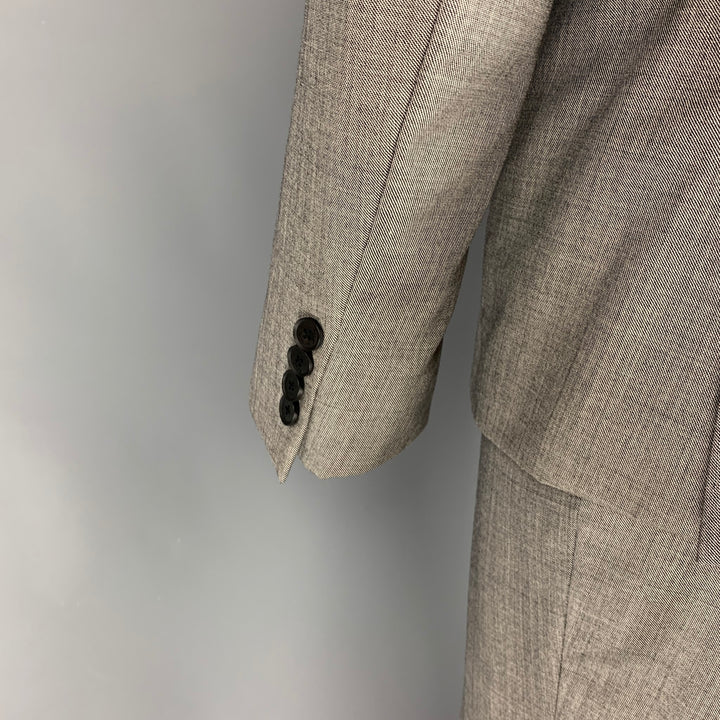 PAUL SMITH The Kensington Size 46 Regular Grey Heather Wool Notch Lapel Suit