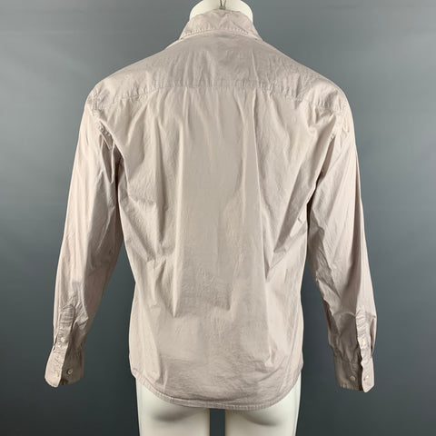 THEORY Size M Pink Dusty lilac Cotton / Elastane Long Sleeve Shirt