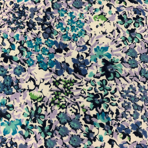SCOTCH AND SODA Size S Blue White Floral Cotton Long Sleeve Shirt