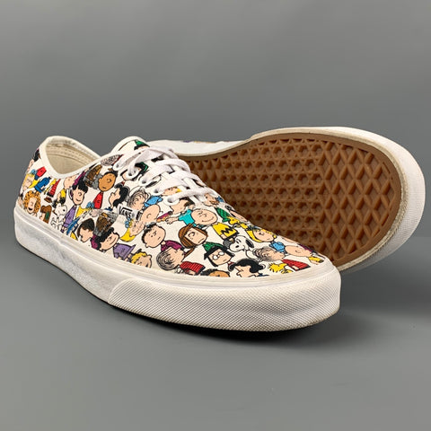VANS x Peanuts Size 12 Multi-Color Print Canvas Sneakers