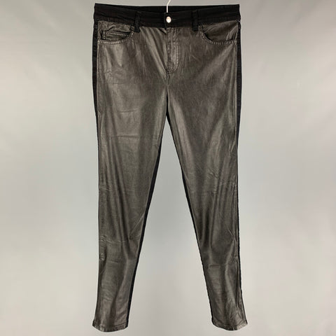 MCQ by ALEXANDER MCQUEEN Size 30 Black Mix Fabric Slim Jeans