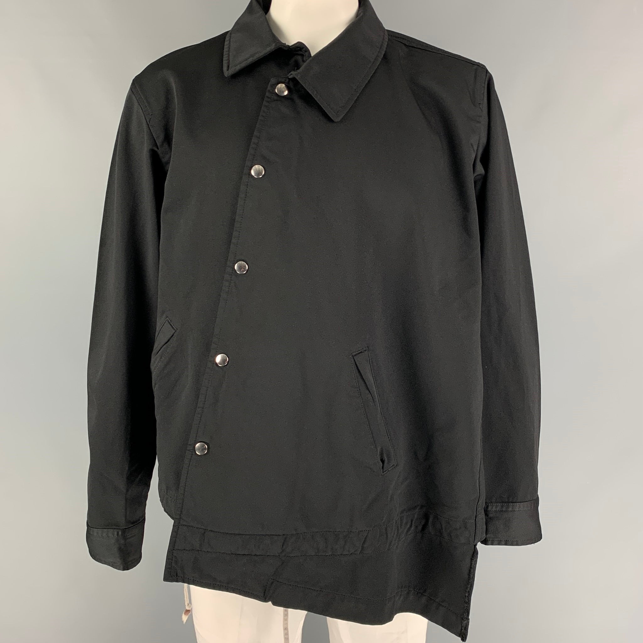 COMME des GARCONS HOMME PLUS Size L Black Polyester Asymmetrical