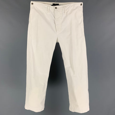 RRL by RALPH LAUREN Size 32 Off White Cotton Casual Pants