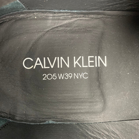 CALVIN KLEIN 205W39NYC Size 9.5 Tan Solid Leather Lace Up Shoes