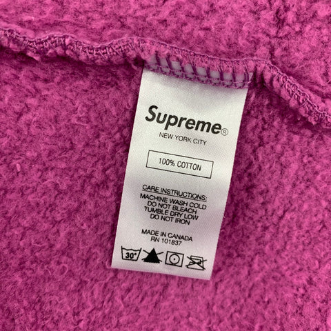 SUPREME Size M Pink Cotton Zip Up Vest