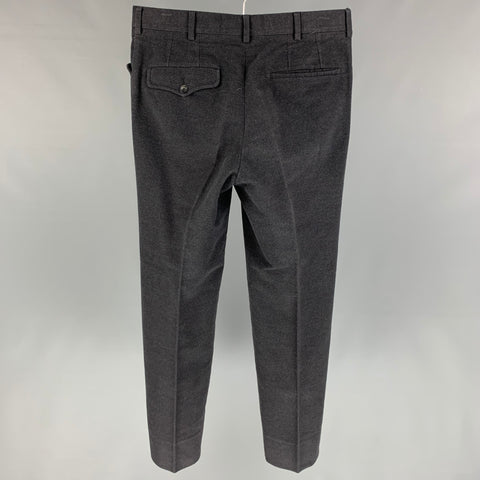 PHINEAS COLE Taille 32 Pantalon habillé en coton anthracite avec braguette zippée