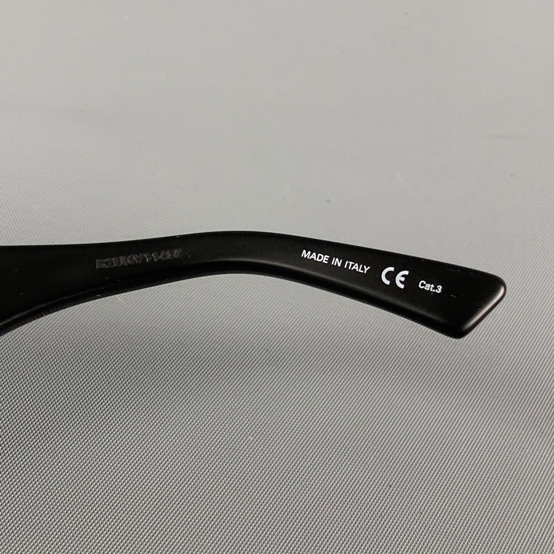 BALENCIAGA Black Acetate Square Sunglasses