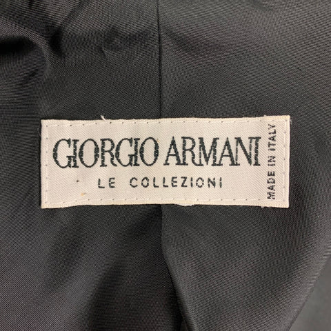 GIORGIO ARMANI Size M Black Sequined Cropped Jacket