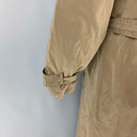 BOGNER Size 44 Olive Double Breasted Belted Coat